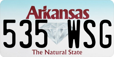 AR license plate 535WSG