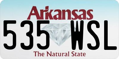 AR license plate 535WSL