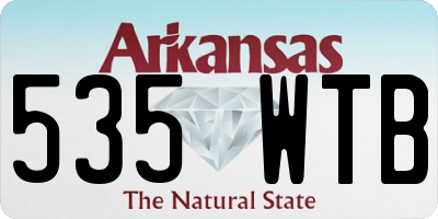 AR license plate 535WTB