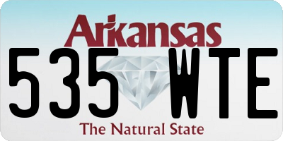 AR license plate 535WTE