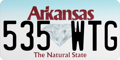 AR license plate 535WTG