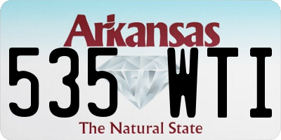 AR license plate 535WTI