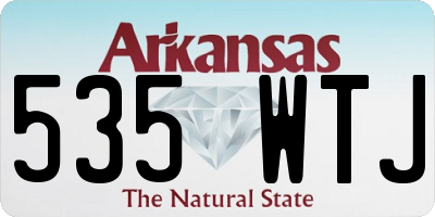 AR license plate 535WTJ