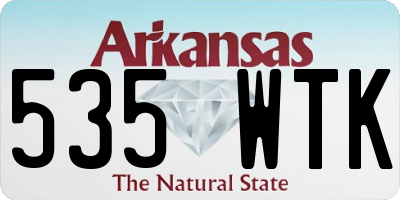 AR license plate 535WTK