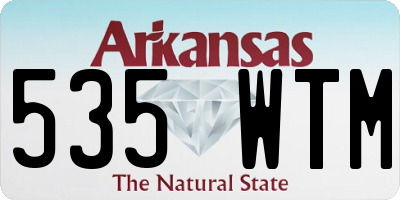 AR license plate 535WTM