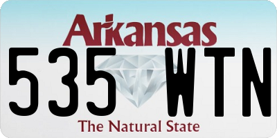 AR license plate 535WTN