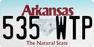 AR license plate 535WTP