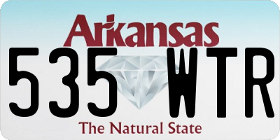 AR license plate 535WTR