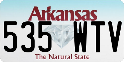 AR license plate 535WTV