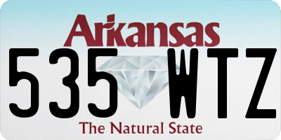 AR license plate 535WTZ
