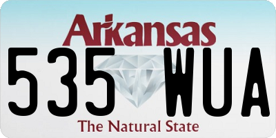 AR license plate 535WUA