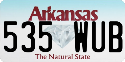 AR license plate 535WUB