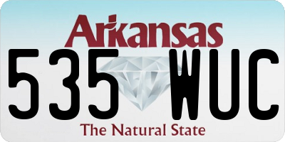 AR license plate 535WUC