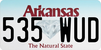 AR license plate 535WUD
