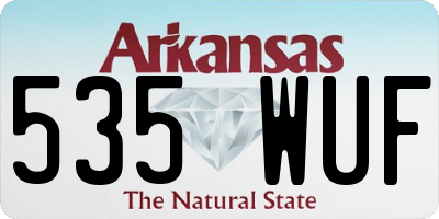 AR license plate 535WUF
