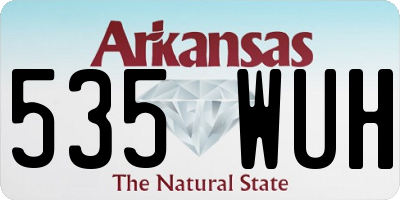 AR license plate 535WUH