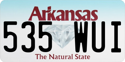 AR license plate 535WUI