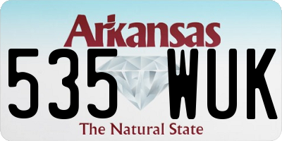 AR license plate 535WUK