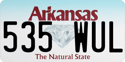 AR license plate 535WUL