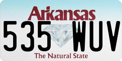 AR license plate 535WUV