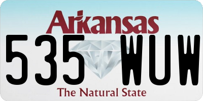 AR license plate 535WUW