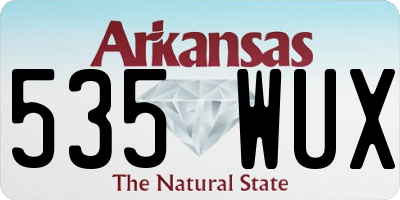 AR license plate 535WUX