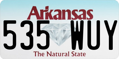AR license plate 535WUY