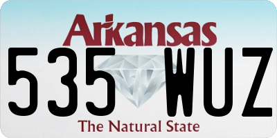 AR license plate 535WUZ