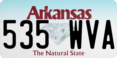 AR license plate 535WVA