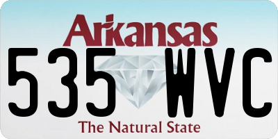 AR license plate 535WVC