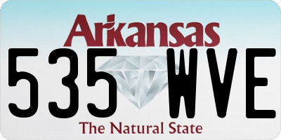 AR license plate 535WVE