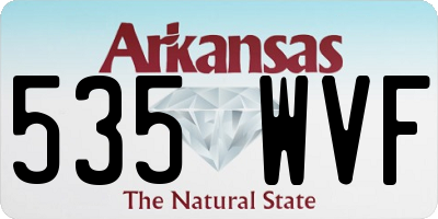 AR license plate 535WVF