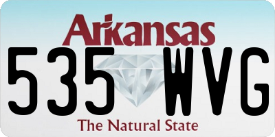 AR license plate 535WVG