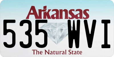 AR license plate 535WVI