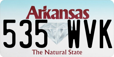 AR license plate 535WVK