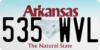 AR license plate 535WVL