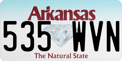 AR license plate 535WVN