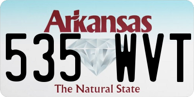 AR license plate 535WVT