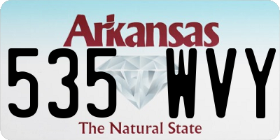 AR license plate 535WVY