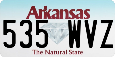 AR license plate 535WVZ