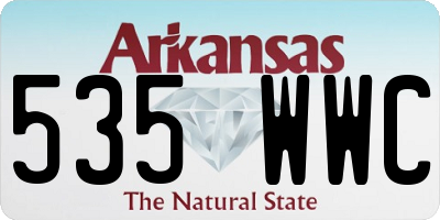 AR license plate 535WWC