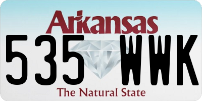 AR license plate 535WWK