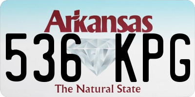 AR license plate 536KPG