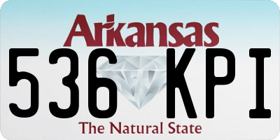 AR license plate 536KPI