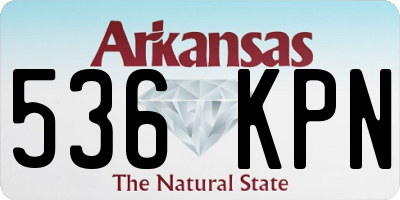 AR license plate 536KPN