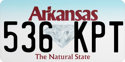 AR license plate 536KPT