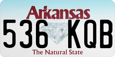 AR license plate 536KQB