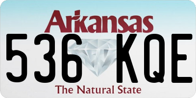 AR license plate 536KQE