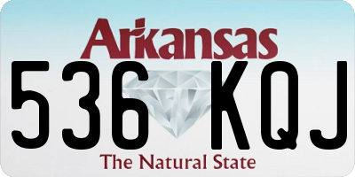 AR license plate 536KQJ