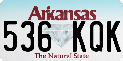 AR license plate 536KQK